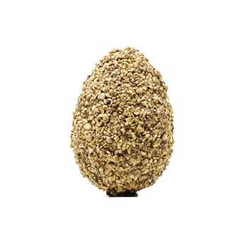 Uovo di Pasqua 4 strati (gianduia, fondente, gianduia, granella di nocciole) 500 gr.